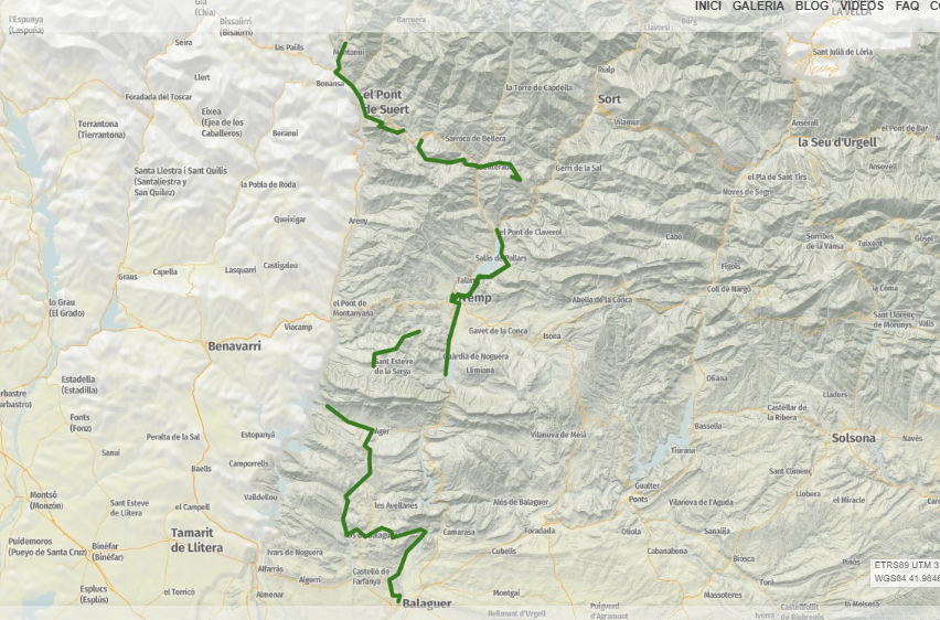 Mapa de la ruta