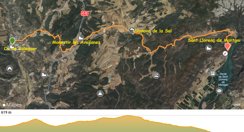 Mapa Os Balaguer Sant Llorenç Montgai